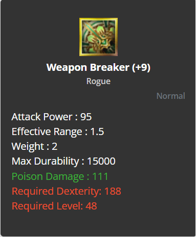 Weapon Breaker +9